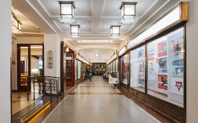 Palác YMCA Společné prostory